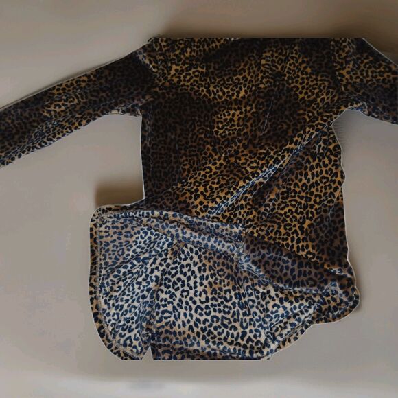 Lands End Women's COZY Relaxed Animal Print Tunic LARGE Long Sleeve SOFT lounge - Picture 6 of 8